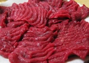raw horse meat
